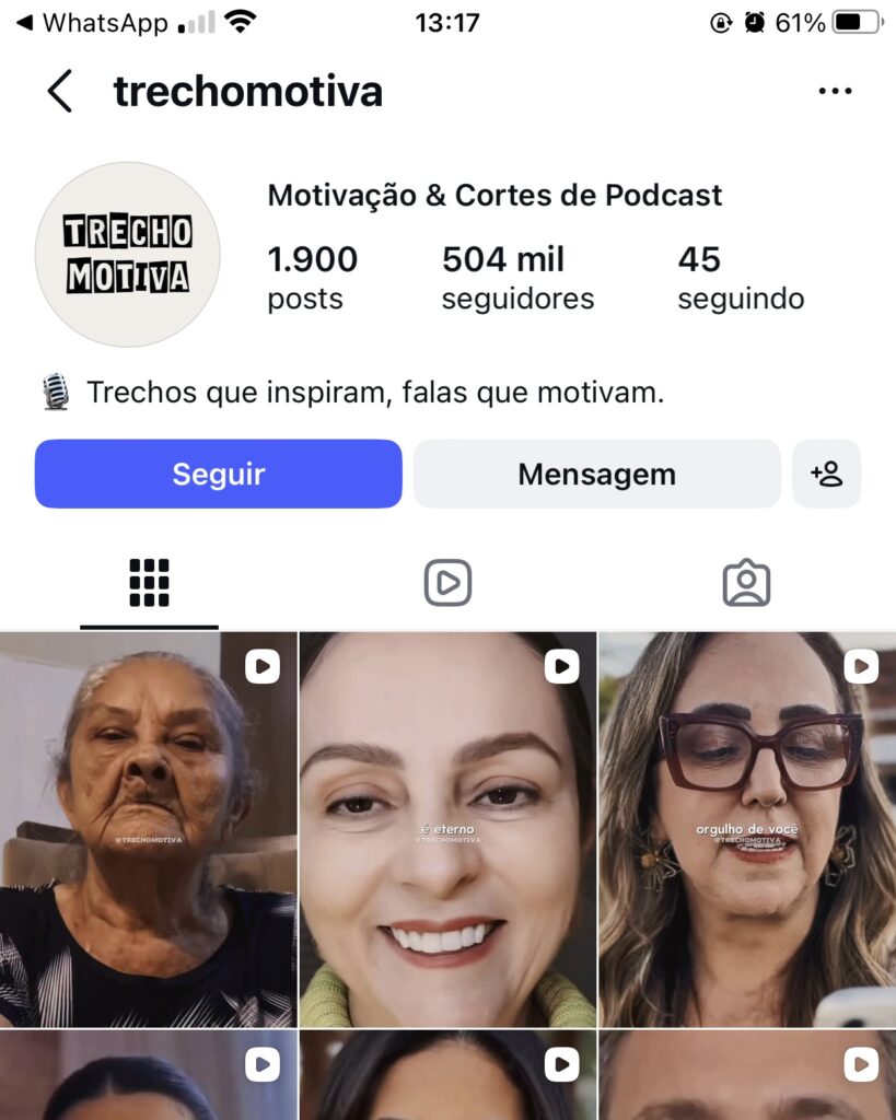 conta instagram a venda