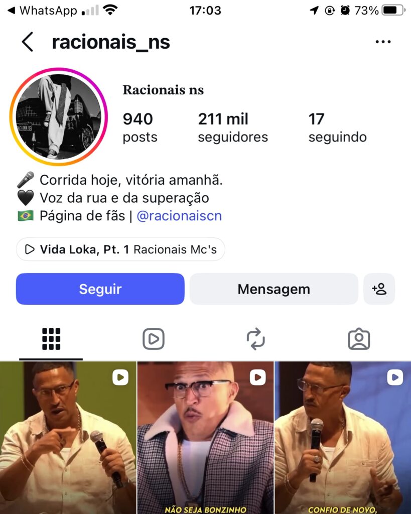 conta instagram a venda