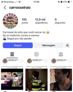 Comprar conta carrossel